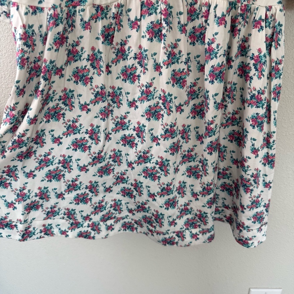 New For Love & Lemons Taggart Floral Print Mini Dress White NWT - Picture 8 of 16